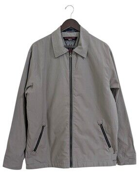 SCOTTEVEST Men's Grey TEC Travel Jacket Size L Multi-Pocket Utility Techwear